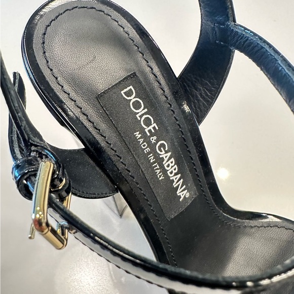 Dolce & Gabanna POLISHED CALFSKIN PLATFORM WOMEN SANDALS 38EU - Picture 5 of 13